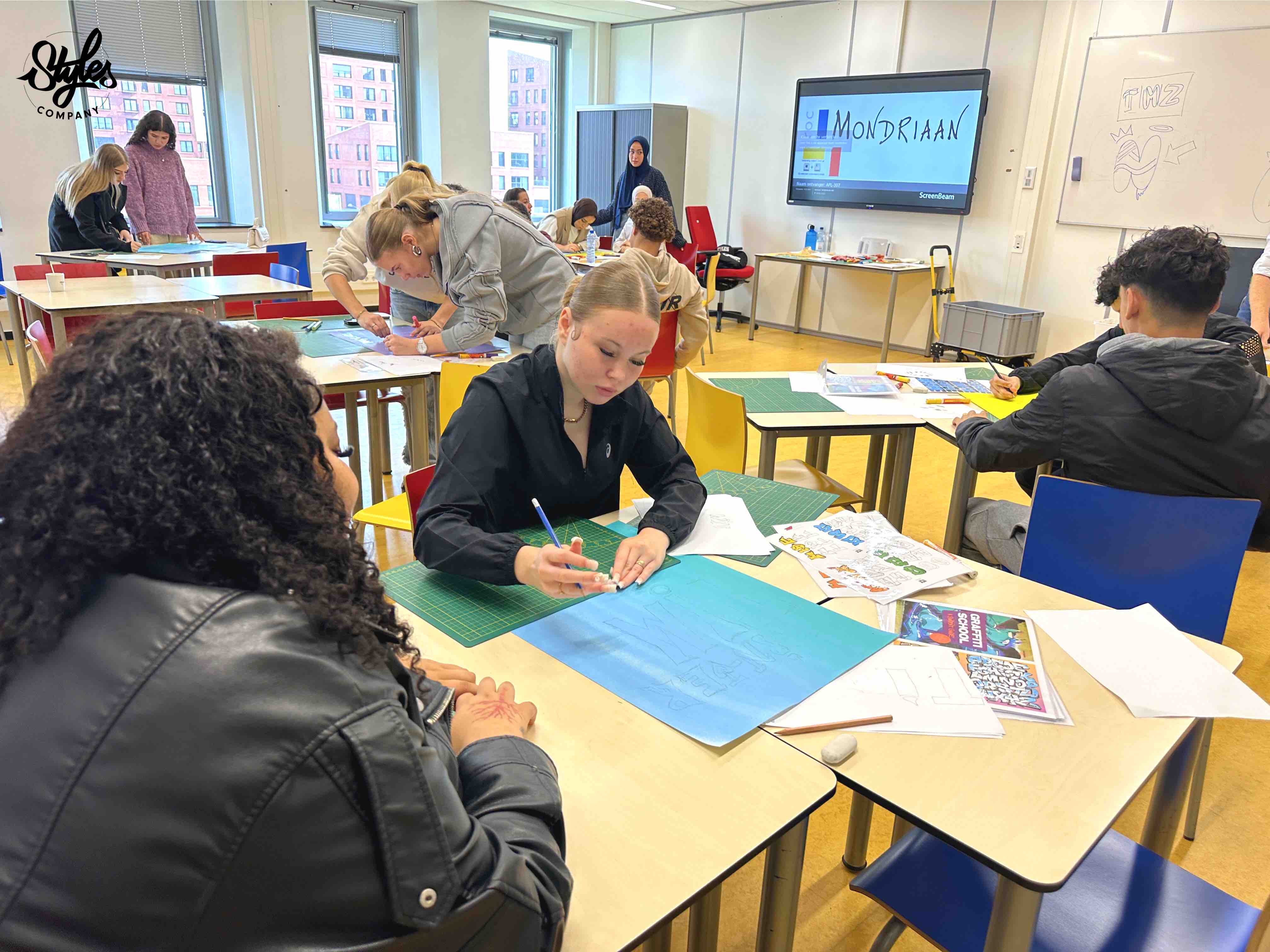 Graffiti Street Art Kunst educatie ROC Mondriaan MBO CJP door Styles Company