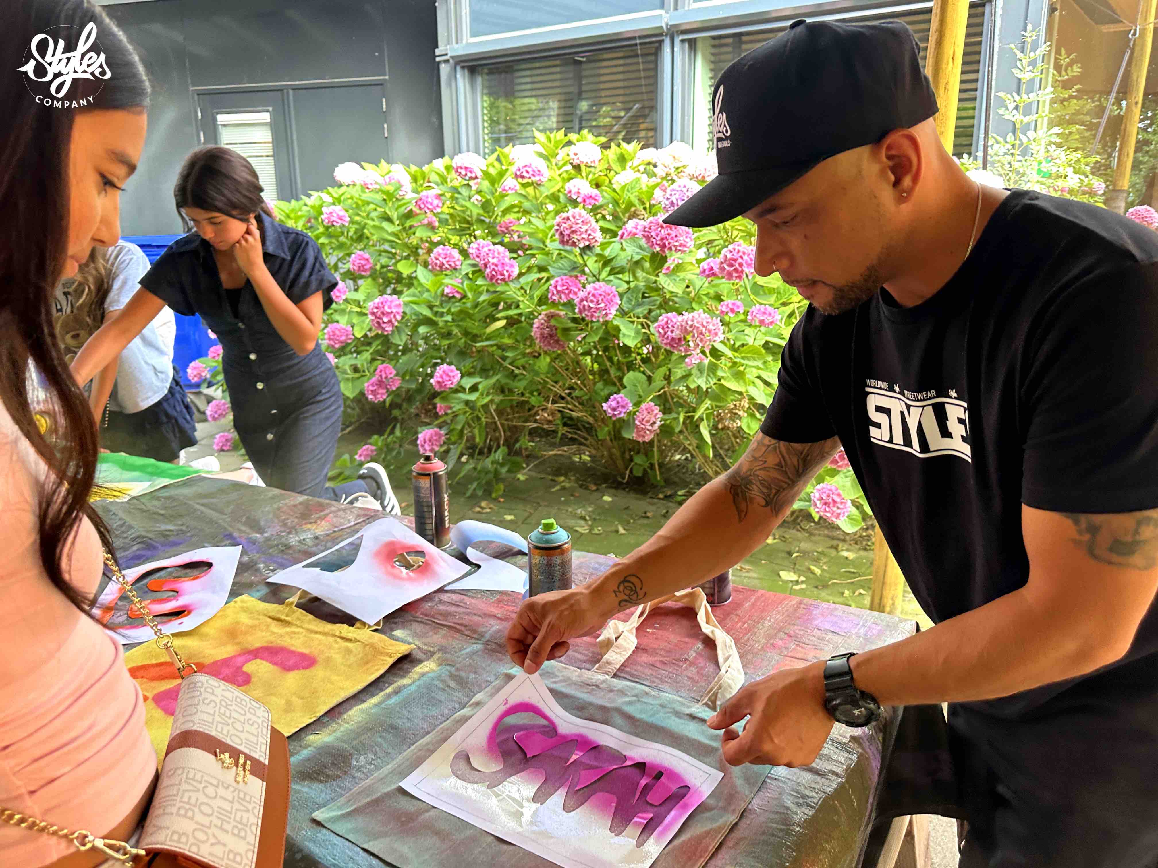 Graffiti workshop CJP, CKV URBAN ARTS Project MARIS COLLEGE door Styles Company