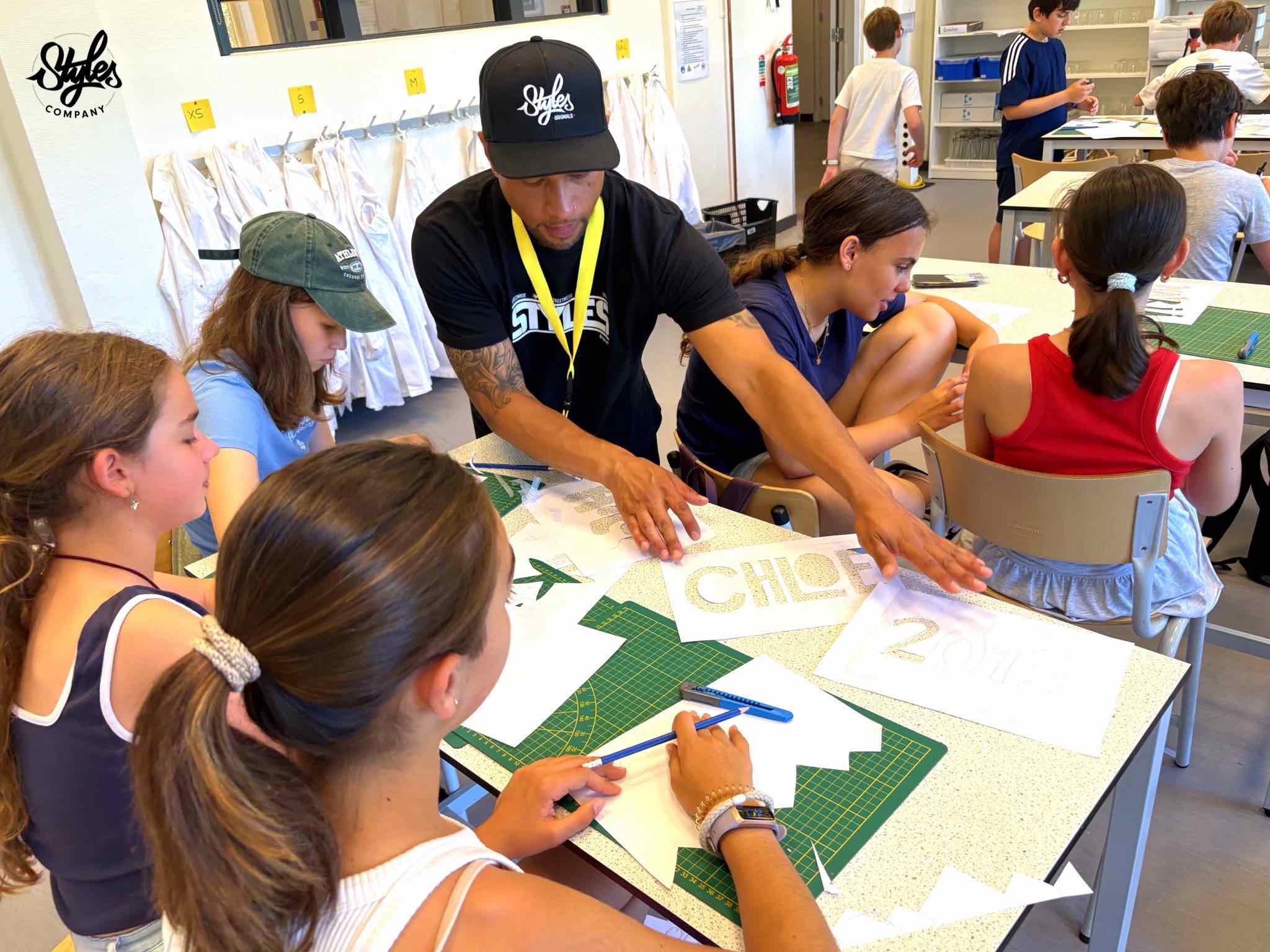 Stencil Art en Urban Arts kunsteducatie door STYLES Company