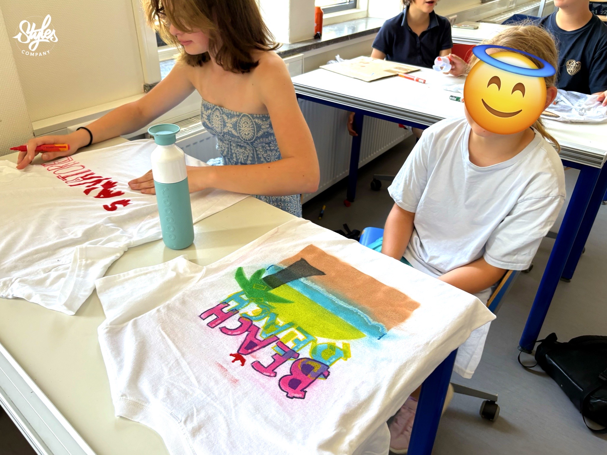 Customising workshop voor leerlingen door STYLES Company