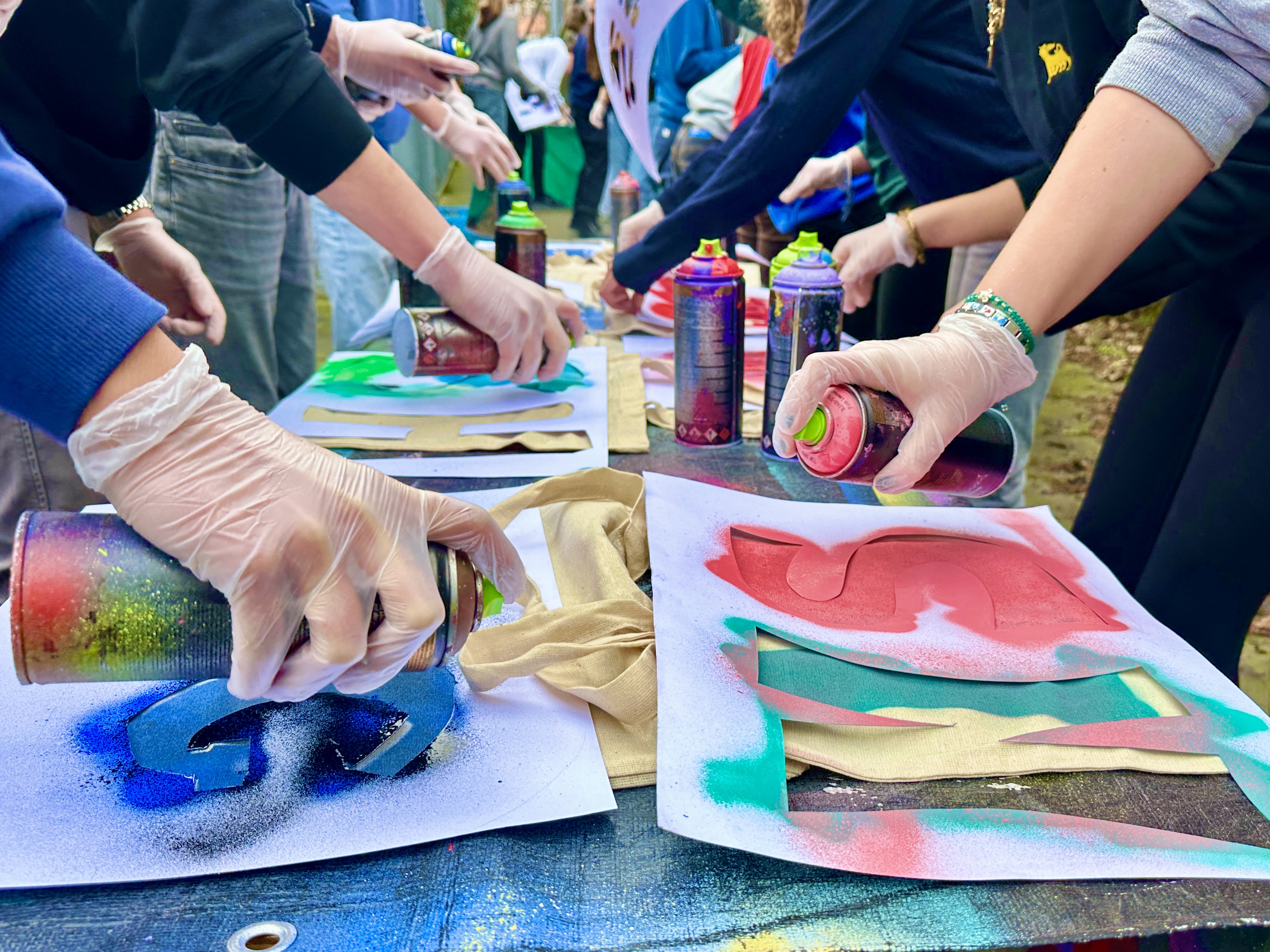 Graffiti en customising workshop voor leerlingen door STYLES Company